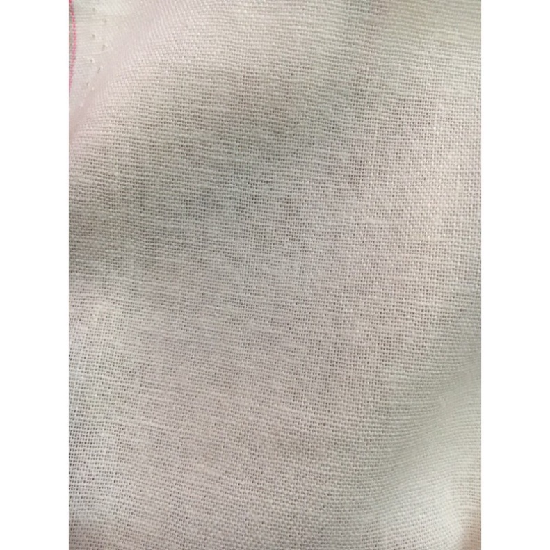 Vải linen trắng kem vải ngoại khổ vải 140cm x 1m dài