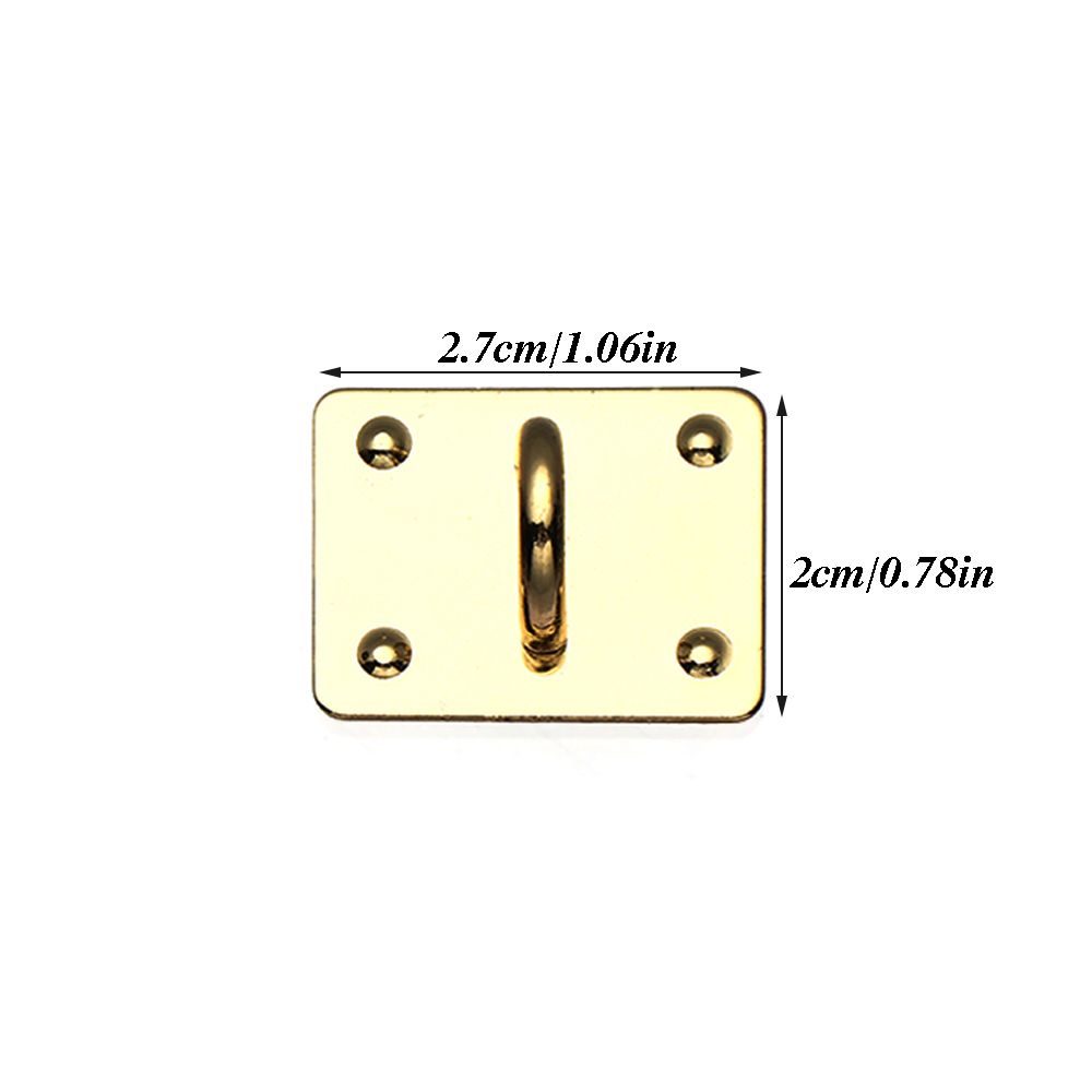 Bộ 3 móc kim loại hình trái tim / vuông dán trang trí điện thoại DIY