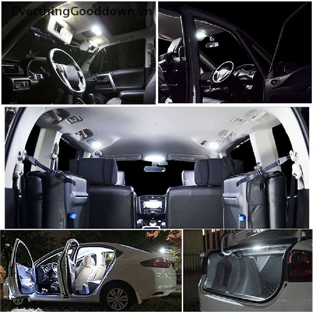 10 Đèn LED T10 3030 2SMD W5W 194 168 6W Ánh Sáng Trắng