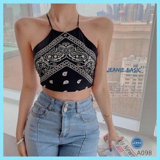 ÁO CROPTOP HỌA TIẾT THỔ CẨM