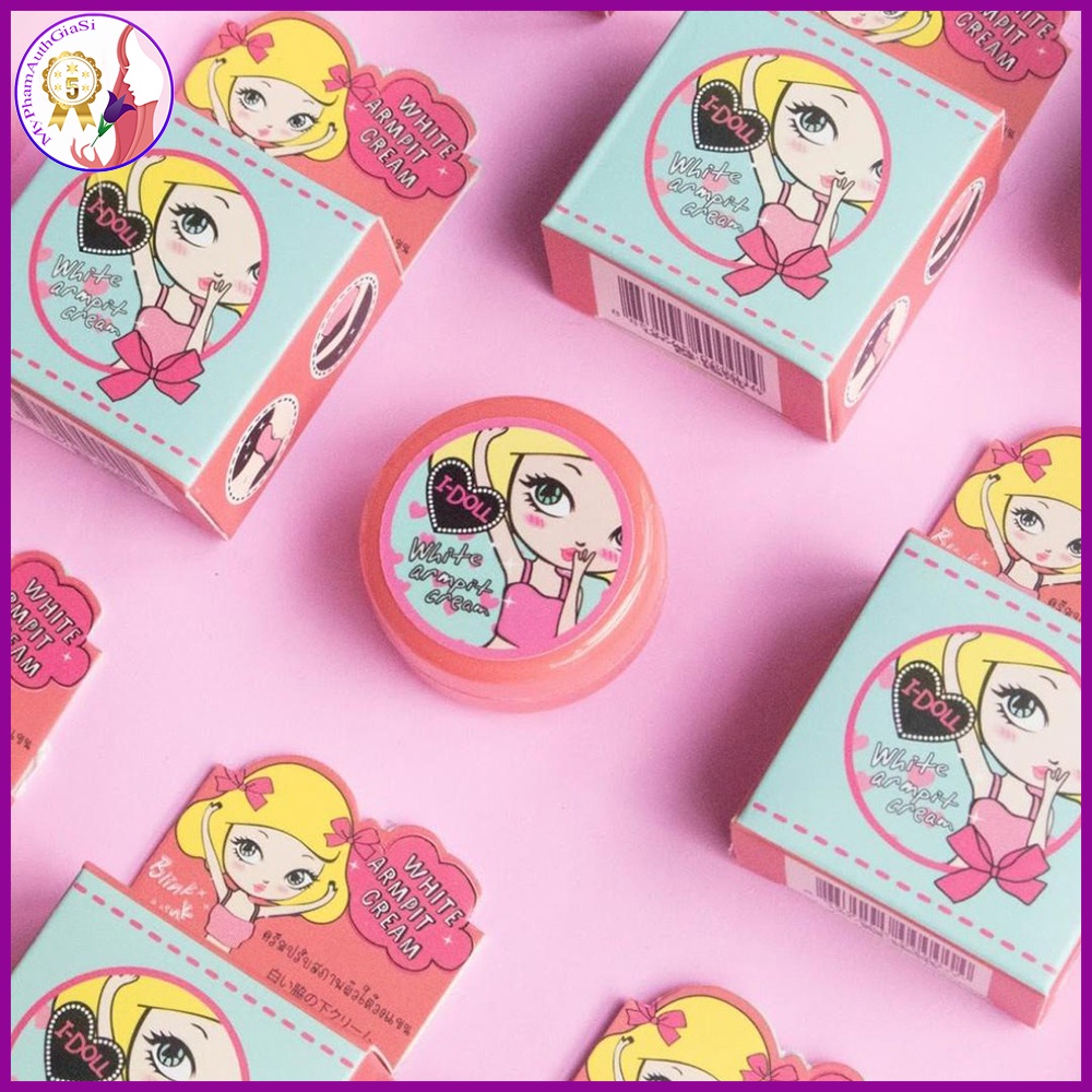 Kem mờ thâm nách Idoll White Armpit Cream giảm thâm trắng mịn khử mùi hôi nách bẹn khủy tay đầu gối Thái Lan 5g