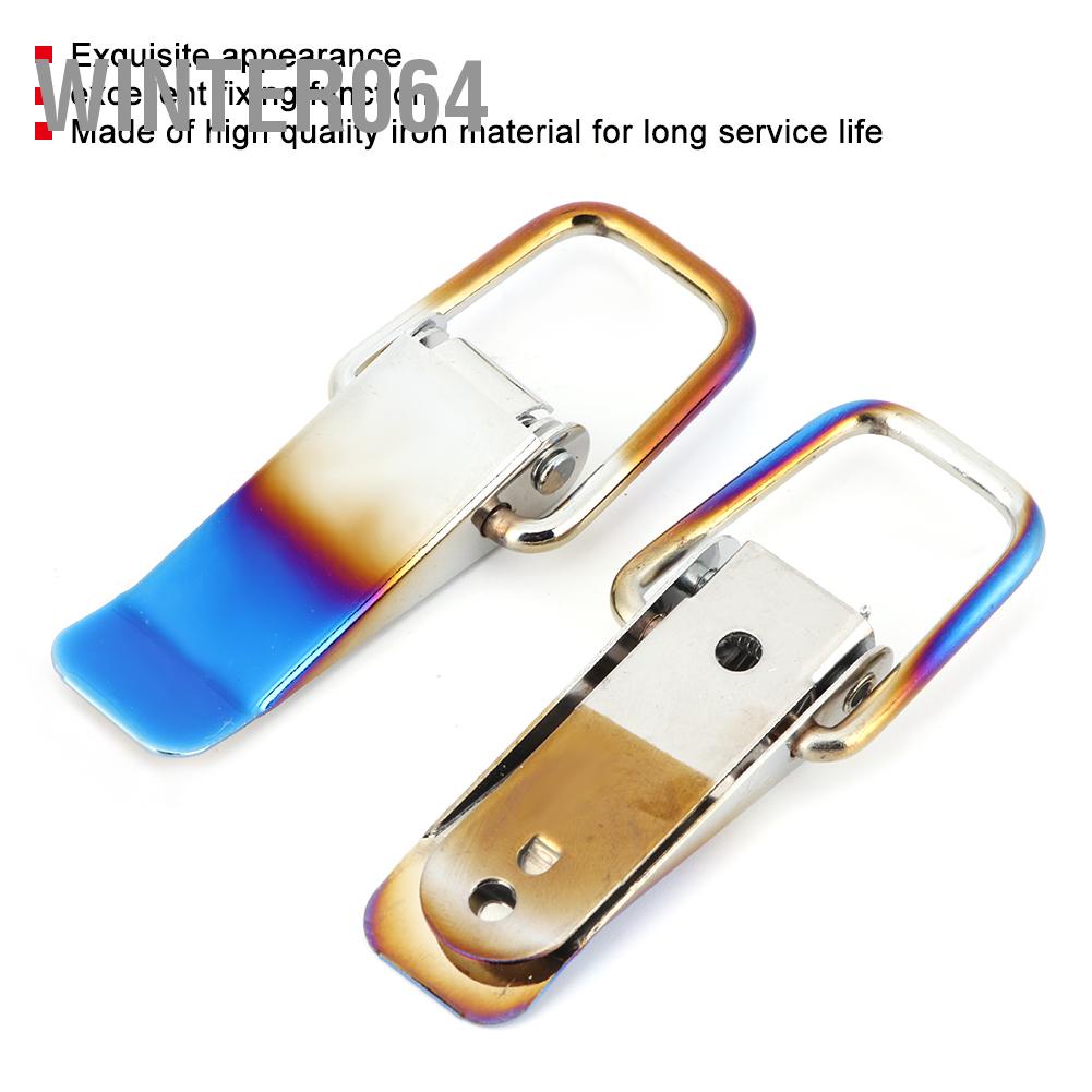 Kẹp Khóa Móc Xe Tải Thao Tác Nhanh Bằng Sắt Màu Trắng Xanh Dương