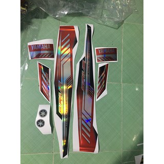 Tem sirius 110 đỏ đen crom