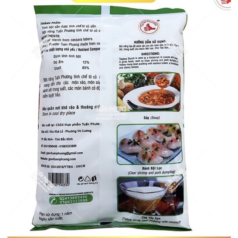 Bột năng Tuấn Phương 400gr