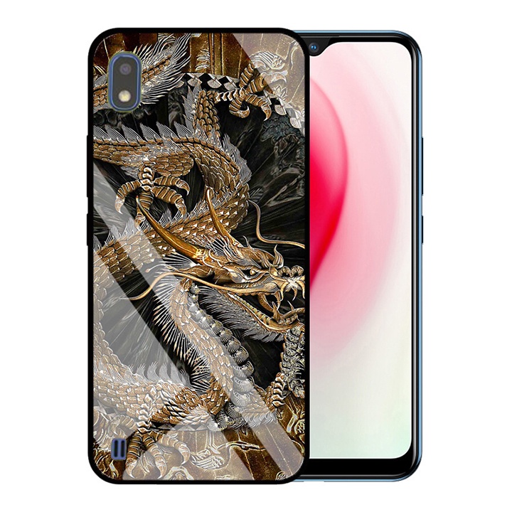 &quot;Ốp lưng  Samsung A10 &quot; Mặt kính 3D sang trọng_Không Nhòe, Không Phai Hình ( Tim shop )
