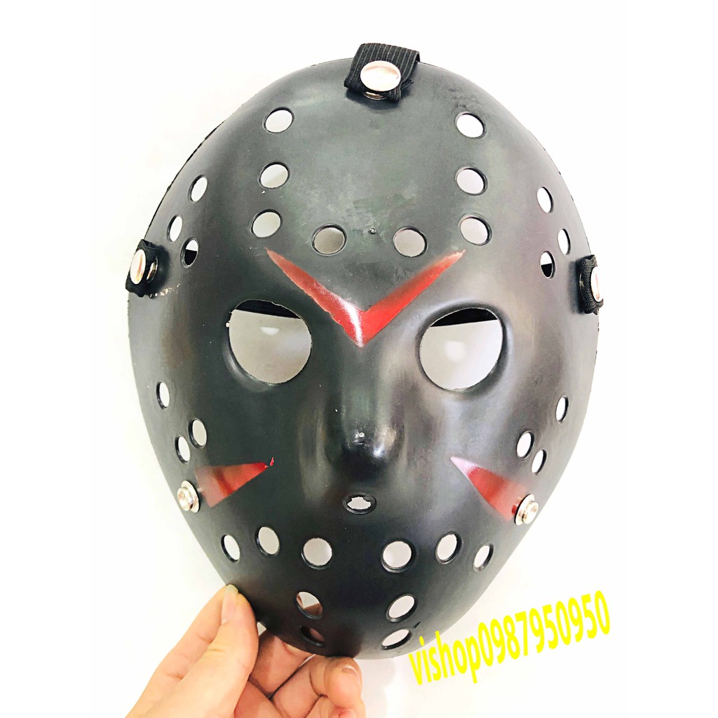 Mặt nạ Jason hóa trang Halloween leegoal Màu Đen Lỗ tròn giá rẻ