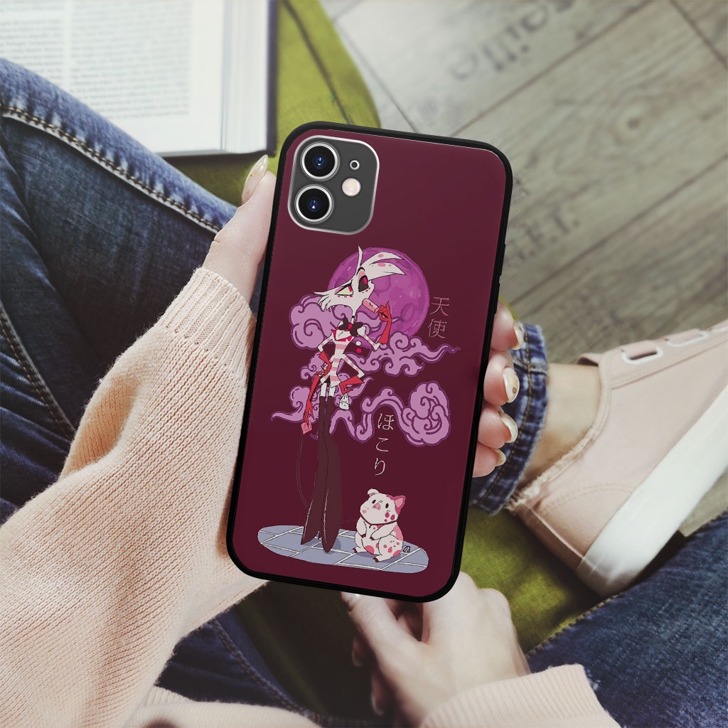 Ốp điện thoại Angel Dust Pet Hazbin Hotel  Mr.Simple dành cho Iphone 6 7 8 Plus 11 12 13 PRO  LAK0000481