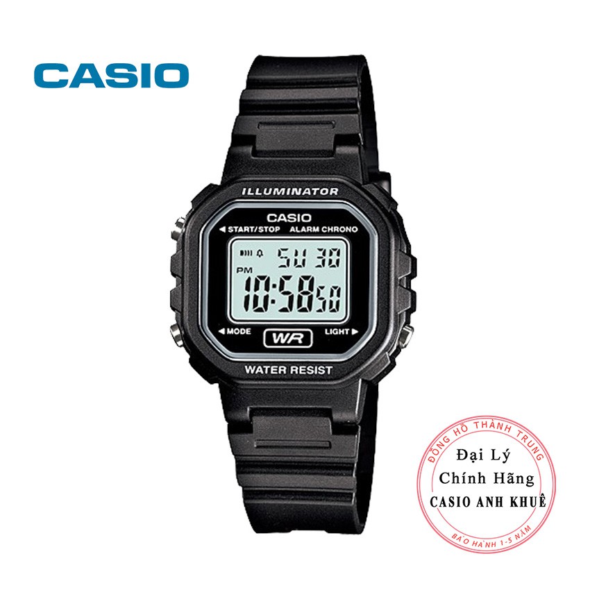 Đồng hồ điện tử nữ Casio LA-20WH-1ADF dây nhựa cỡ nhỏ