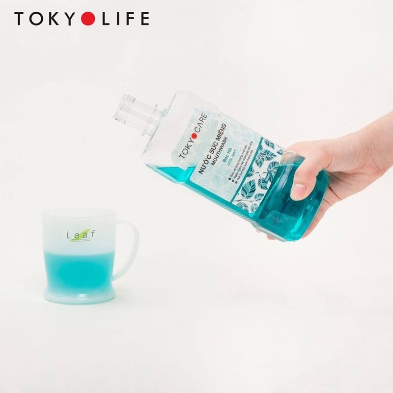 Nước Súc Miệng Tokyo Life Siêu Diệt Khuẩn Hương Bạc Hà Và Trà Xanh