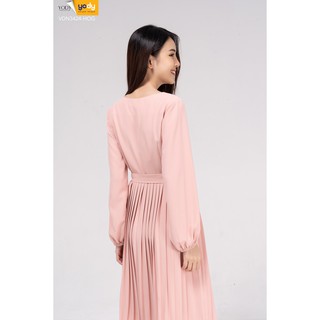 Đầm Yody cổ tim dập ly VDN3424