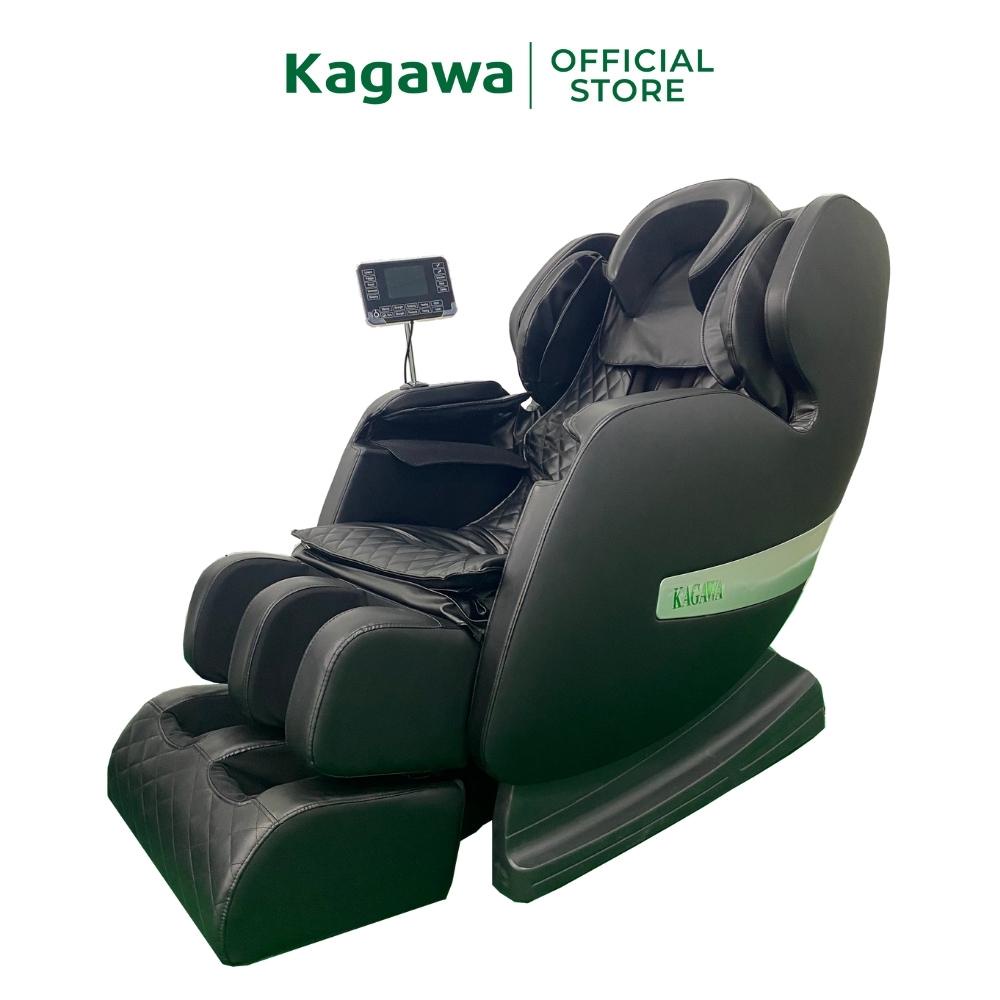 Ghế massage toàn thân Kagawa K6 Pro [CAO CẤP] con lăn 4D, đa  năng, tự động xoa bóp từ cổ, vai, gáy đến chân