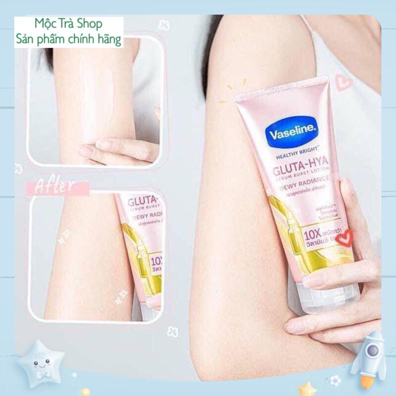 [Chính Hãng] [Mẫu mới 2021] Kem dưỡng da VASELINE 10X SERUM GLUTA - HYA  320ml Thái Lan  - moctra251219