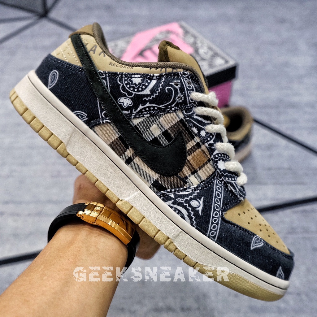 [GeekSneaker] Giày Sneaker SB Dunk Low x Travis Scott - NGuyên bản SC | BigBuy360 - bigbuy360.vn