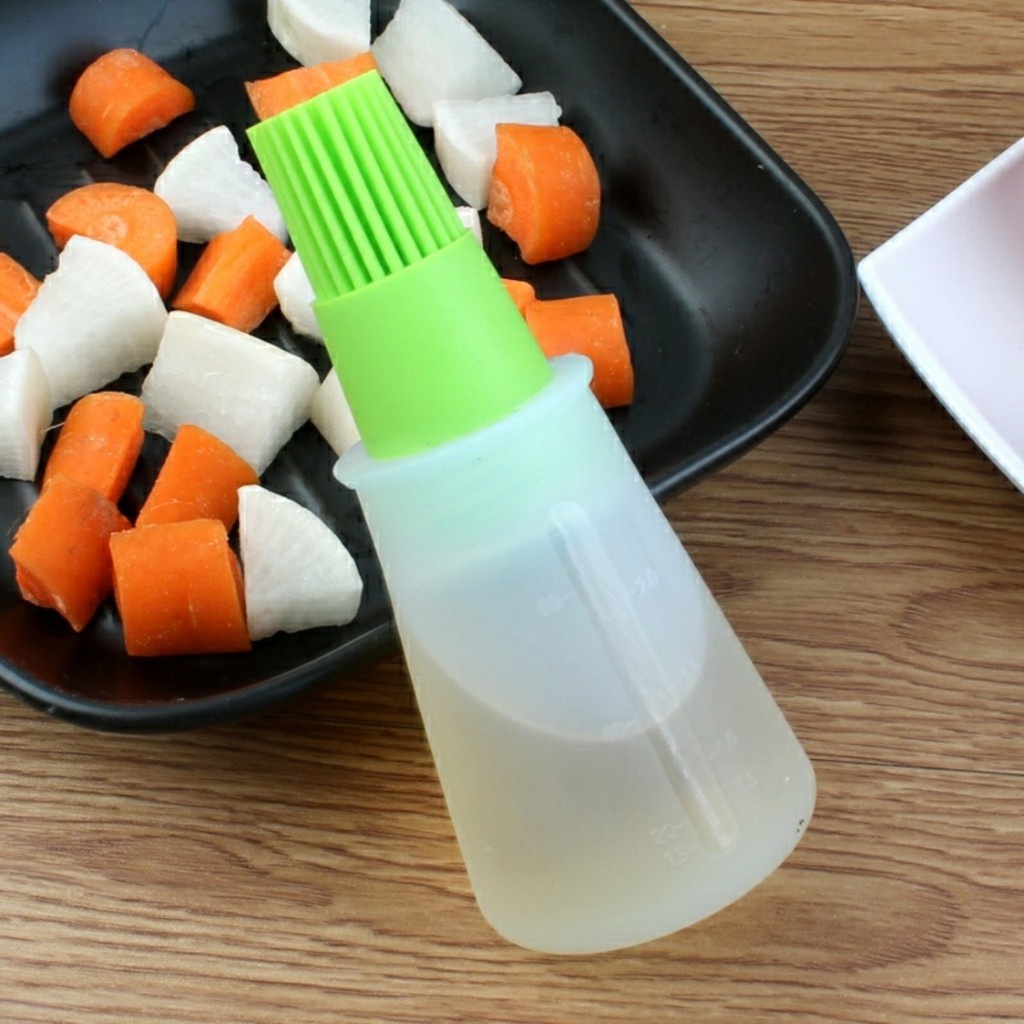 (Bán Buôn Sỉ) Bình đựng dầu ăn kèm đầu cọ quét dầu tiện dụng T2