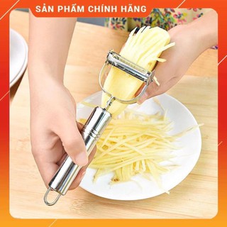 CHÍNH HÃNG -  Dụng cụ bào rau củ inox,bộ nạo rau củ inox đa năng