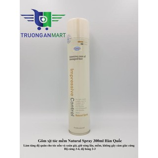 Gôm xịt tóc mềm Natural Spray 300ml Hàn Quốc