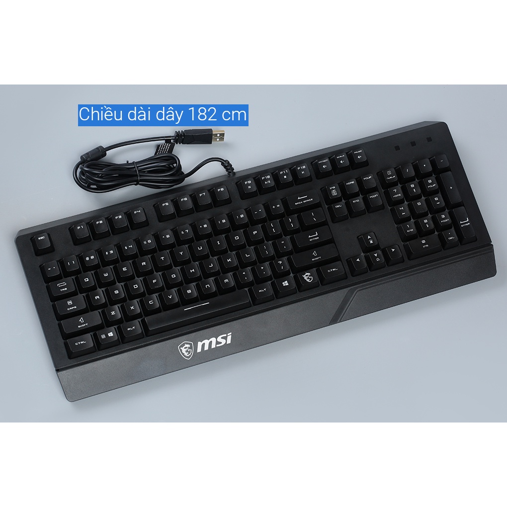 Bàn phím Có dây Gaming MSI Vigor GK20 US Đen