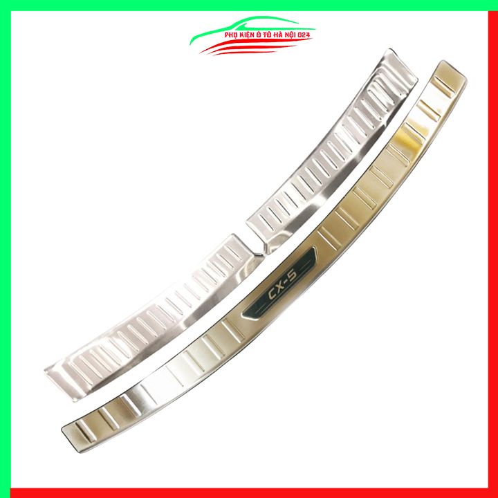 Ốp chống trầy cốp Mazda CX-5 2018-2019 inox sáng bóng