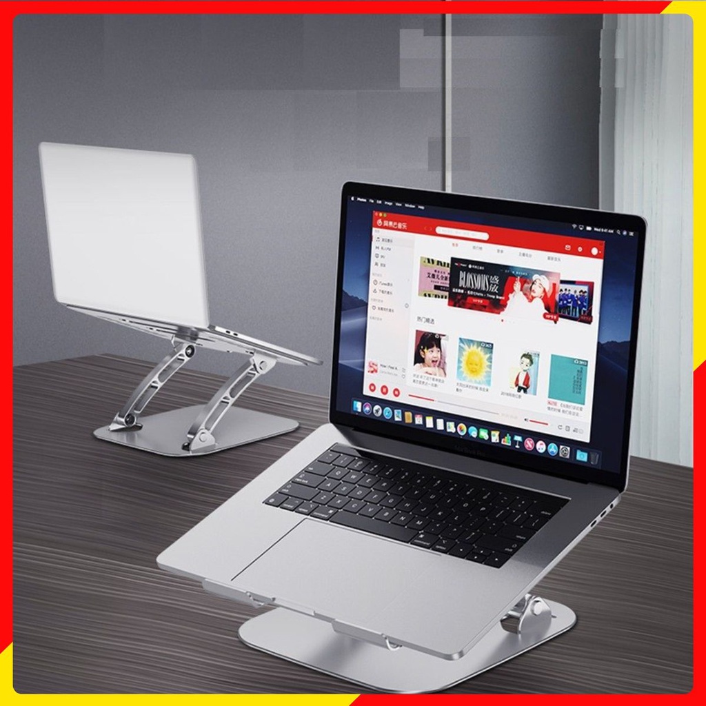 T602 - Giá Đỡ Máy Tính, Laptop, iPad, Macbook Hợp Kim Nhôm, tản nhiệt, chống mỏi cổ vai gáy.