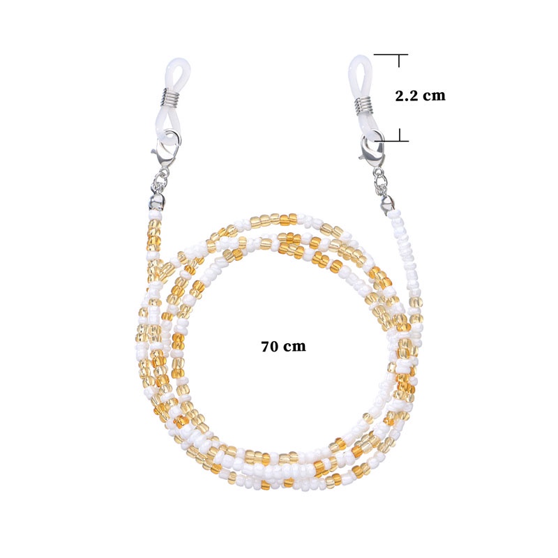 Dây đeo giữ mắt kính đính hạt nhiều màu sắc phong cách boho
