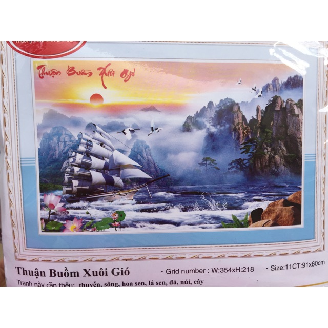 Tranh thêu 3d phong cảnh 53520