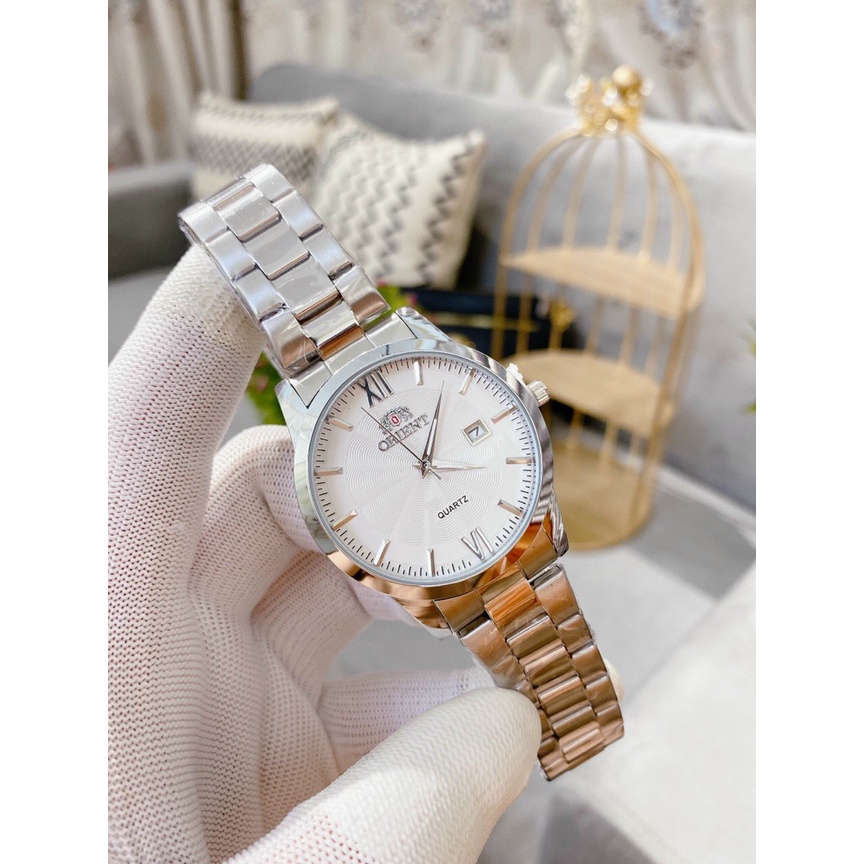 Đồng hồ nam sang trọng Orient dây thép không gỉ , kim trôi , máy pin , đồng hồ thời trang | BigBuy360 - bigbuy360.vn