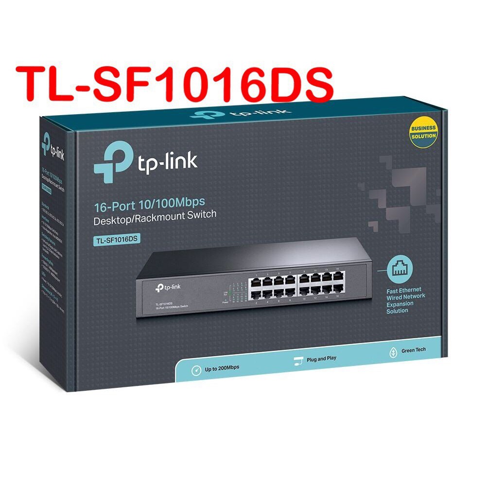 Bộ Chia Mạng 16 Cổng Sắt TP-Link TL-SF1016DS - Switch 16Port Hàng Chính Hãng