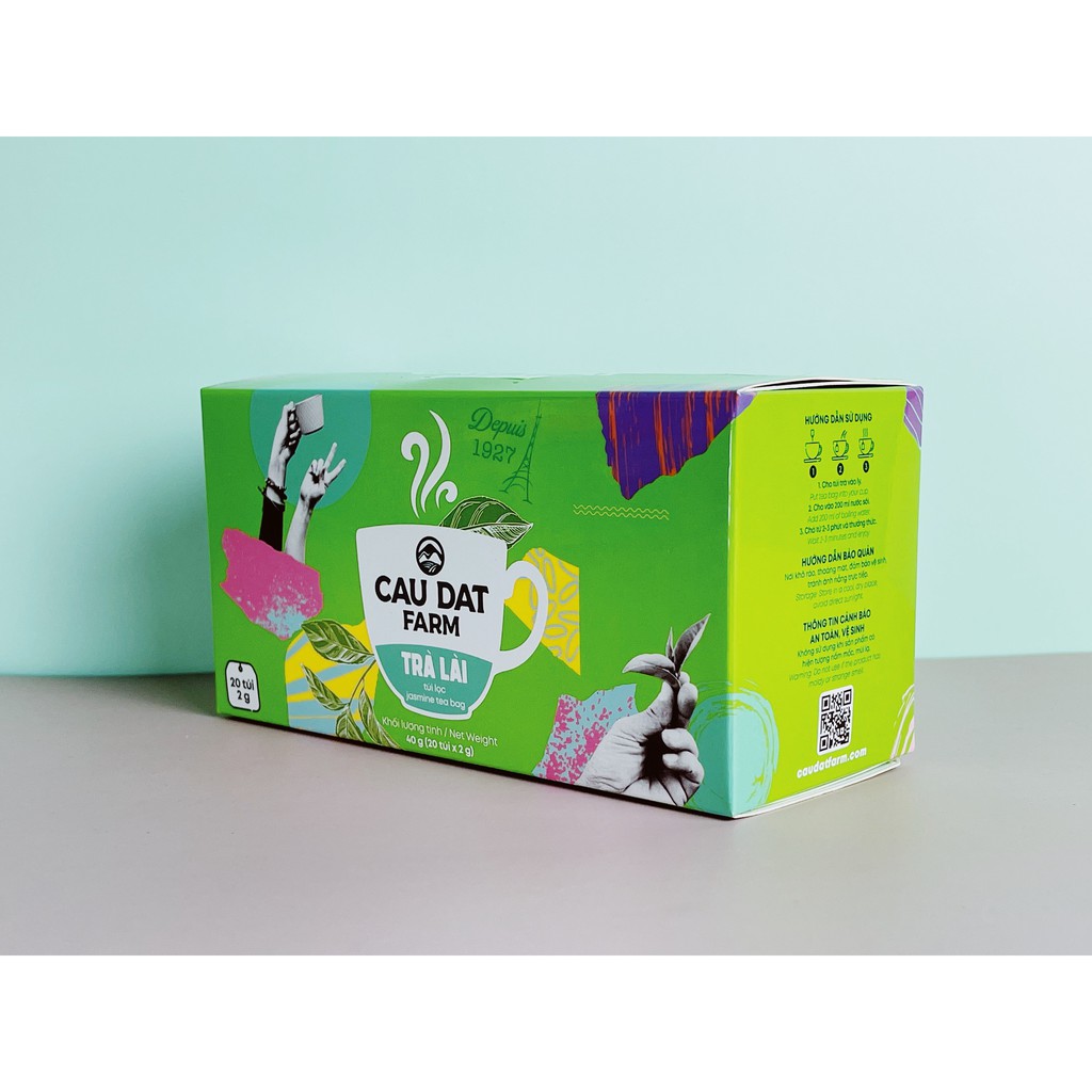 Trà Túi Lọc Hương Lài Cầu Đất Farm (20 Túi) Giúp Giải Độc Gan, Giảm Mỡ Bụng | BigBuy360 - bigbuy360.vn