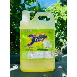 NƯỚC RỬA BÁT ORGANIC (Nước rửa bát sinh học hương chanh) can 1,8L
