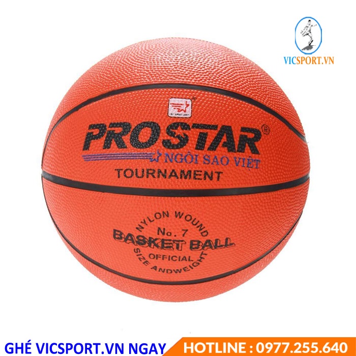 [Tặng Kim + Lưới] Bóng Rổ Cao Su  Prostar size 3 - 7 Quả bóng Rổ Geru Star Cao Su - Vicsport