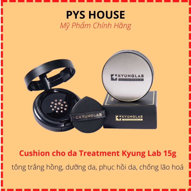 Phấn nước trang điểm Kyung Lab Cushion Bio Cover Balm 15g Cushion Kyung Lab tông trắng hồng, dưỡng da, phục hồi da