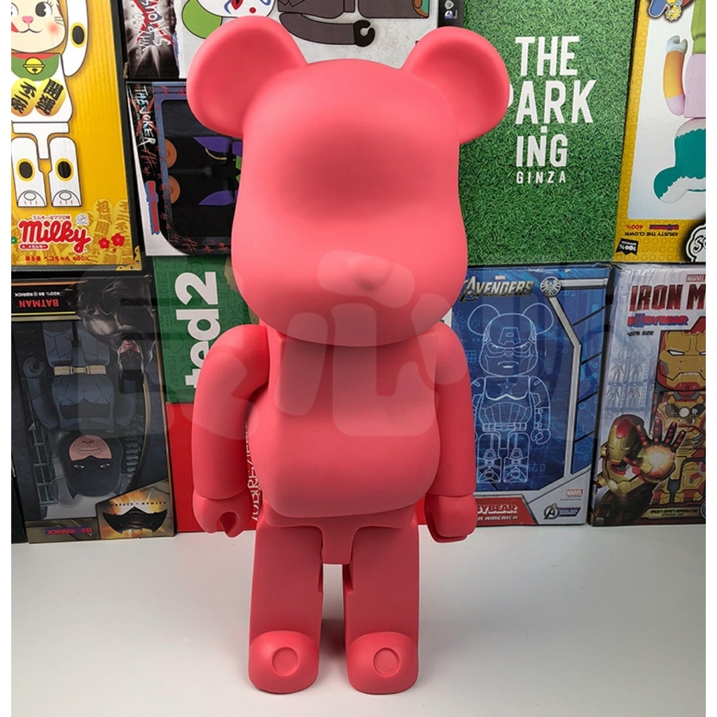 Bearbrick tượng gấu xu hướng - Búp bê đồ trang trí mô hình màu trắng tinh khiết