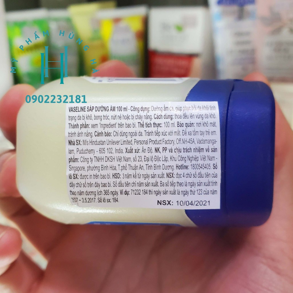 Kem dưỡng da Vaseline, sáp dưỡng ẩm da mặt và toàn thân Vaseline Original 100g