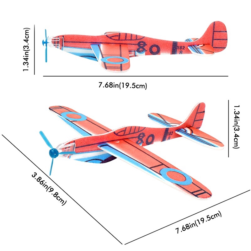 Máy bay đồ chơi bằng xốp màu sắc ngẫu nhiên dành cho trẻ em