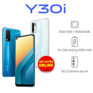 Điện Thoại Vivo Y30i 4Gb + 64Gb - Hàng Chính Hãng