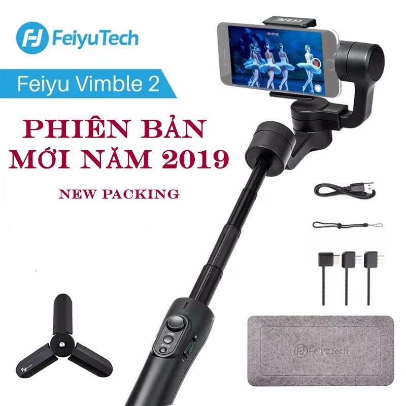 Tay cầm chống rung gimbal Feiyu Vimble 2 chống rung điện thoại, camera hành trình -dc3577 | BigBuy360 - bigbuy360.vn