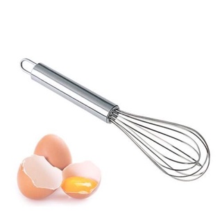 Cây đánh trứng inox lớn dài 25cm