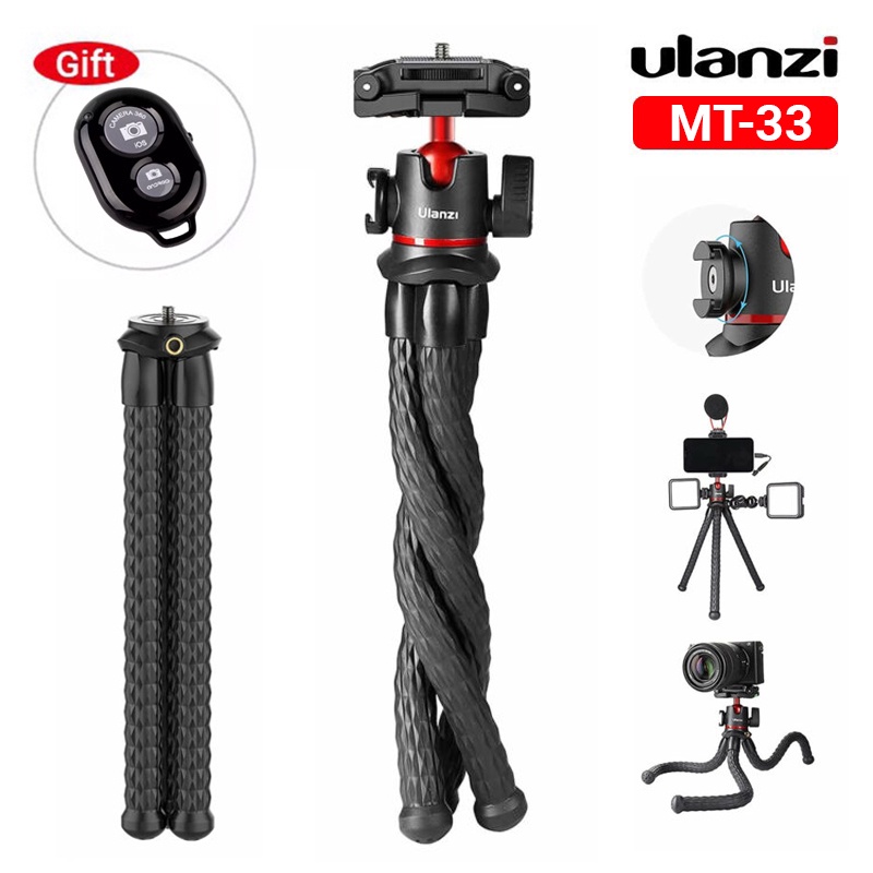 Chân máy Tripod Ulanzi MT 33 mẫu mới nhất 2022 - Đầu bi xoay 360 độ tải trọng 2Kg