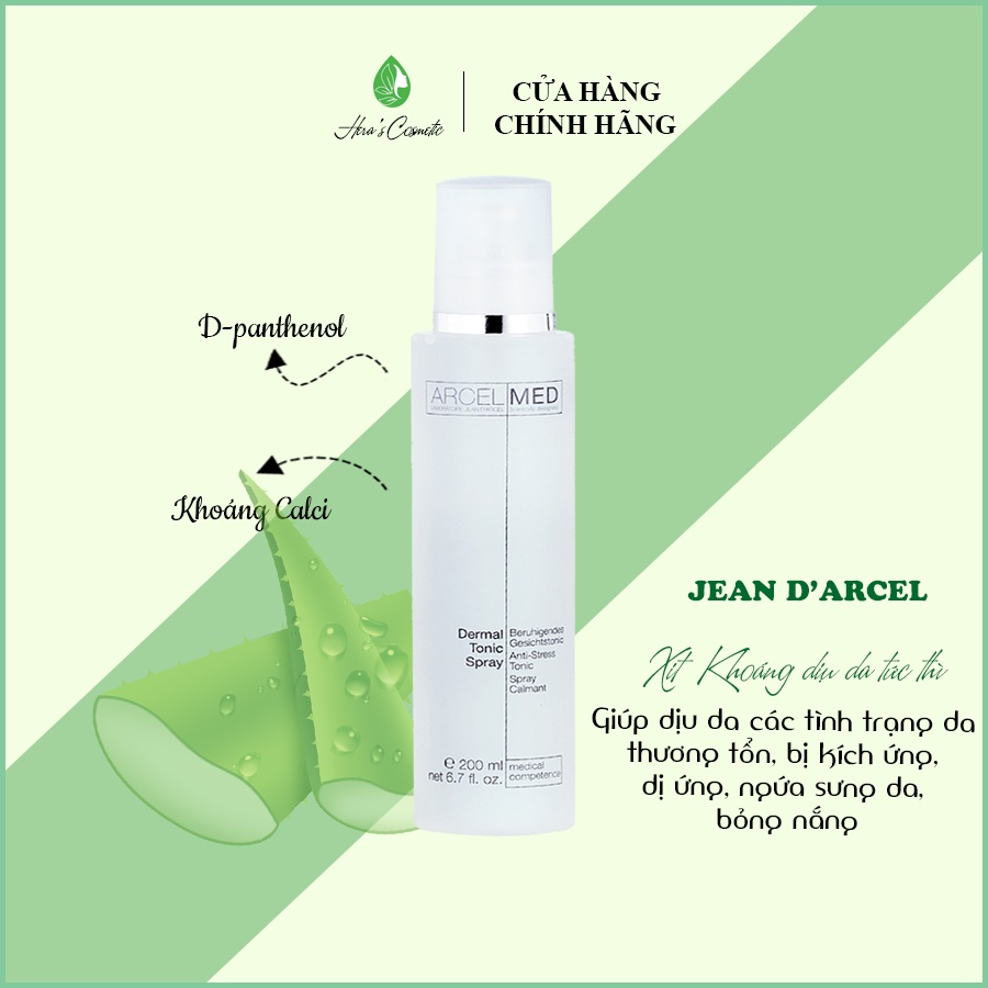 [TRỢ GIÁ] Xịt khoáng Jean D'arcel_ Dermal Tonic Spray