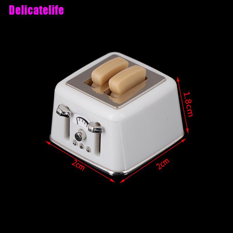 Máy Nướng Bánh Mì Mini Dễ Thương Cho Nhà Búp Bê Tỉ Lệ 1 / 12