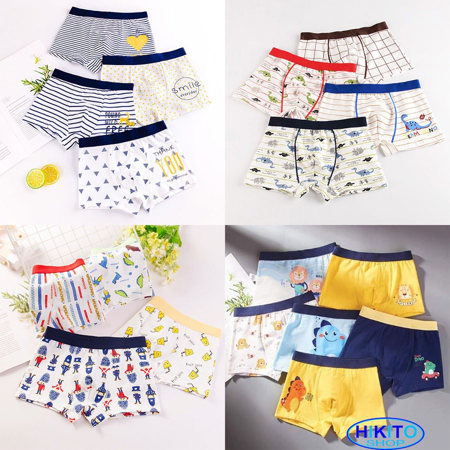 Quần chíp đùi bé trai cotton cao cấp HIKITO size 9-40kg