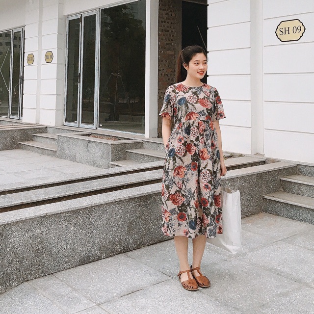 Váy hoa nhiệt đới