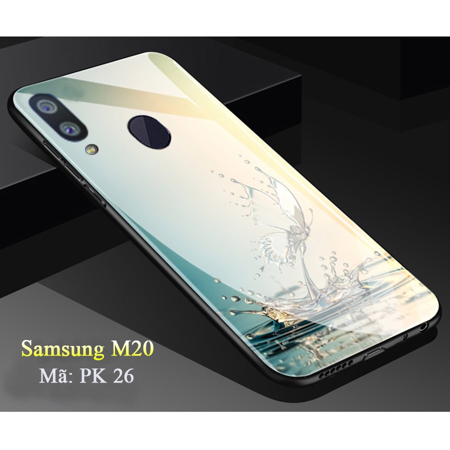 Ốp lưng A70, ốp lưng Samsung A70, Vỏ điện thoại ss Galaxy mặt kính in hoa sang trọng , Aha Case