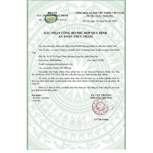 Viên uống Tinh Dầu Tỏi Spring Leaf Garlic Oil | Thế Giới Skin Care