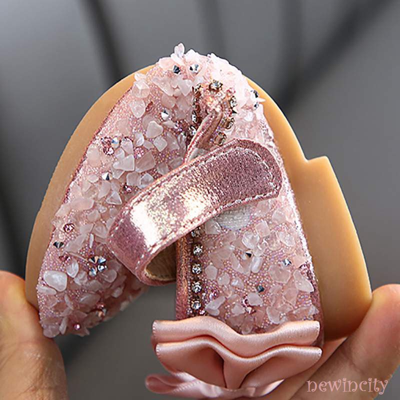 Giày sandal đính nơ đế mềm kiểu dáng Hàn Quốc cho bé gái