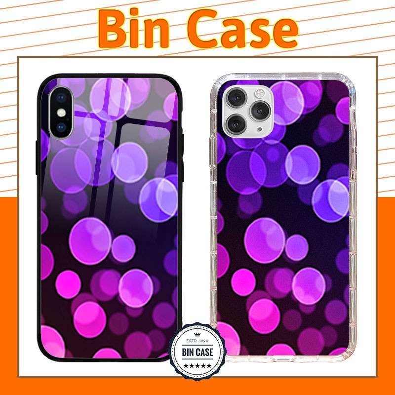 🔥Ốp lưng màu tím hồng hình bong bóng trẻ trung cho nữ iphone 13 12 11 Pro Max 6s 6 7 8 Plus X Xr Xs Max ESR102