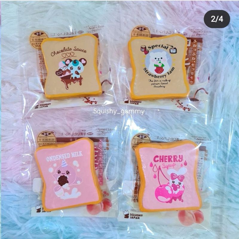 Đồ chơi Squishy Lát bánh mỳ chính hãng ibloom size mini