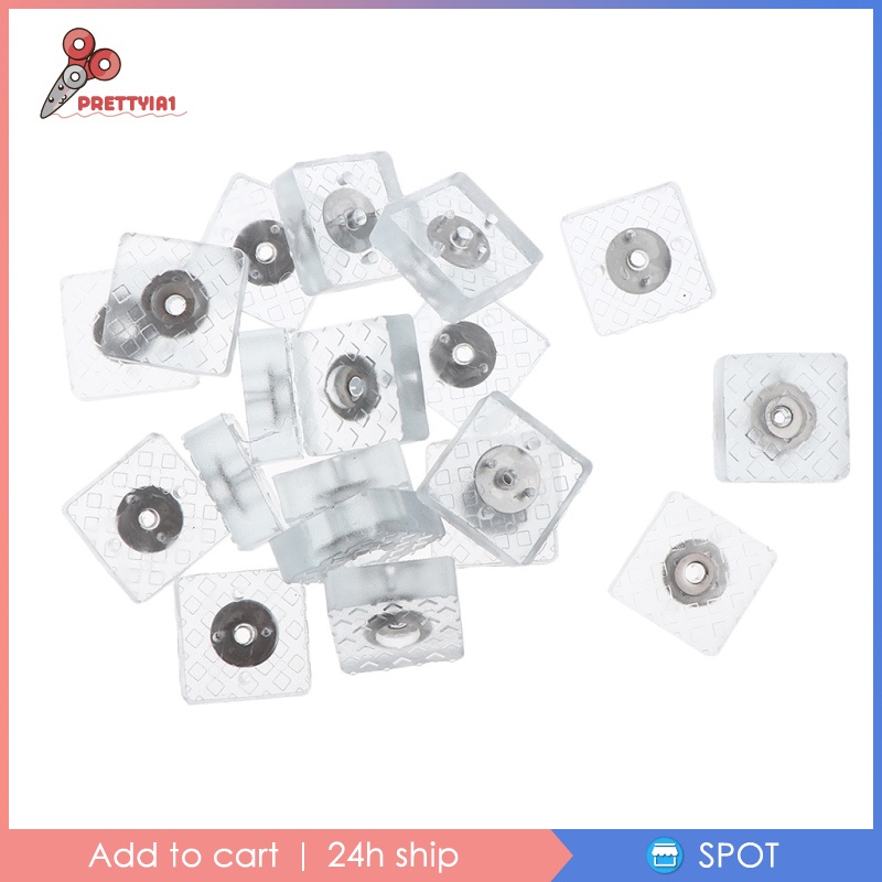 Set 20 Miếng Silicone Lót Chân Bàn Ghế Gỗ Chống Trượt Prettyia1