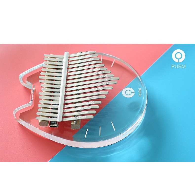 Đàn kalimba 17 phím PURM -HH0002- Mèo neko trong suốt Nhật Bản