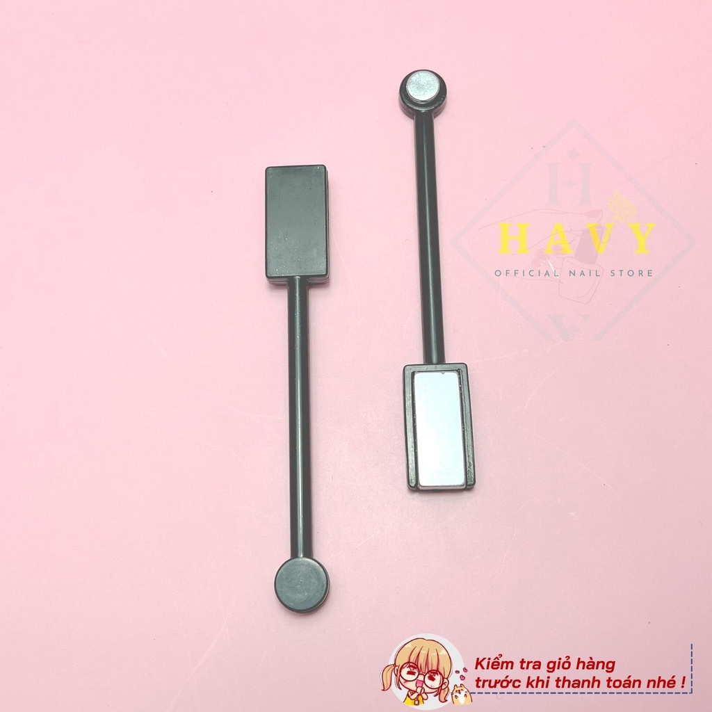 Thanh Hơ mắt mèo - Nam Châm hút mắt mèo hai đầu vuông - tròn